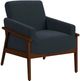 Elements International Ava Cherry/Langley Blue Chair-0
