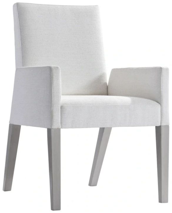Bernhardt Stratum Mist/White Upholstered Arm Chair-0