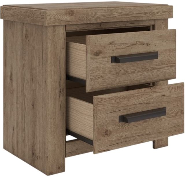 Signature Design by Ashley® Oliandon Light Brown 2-Drawer Nightstand-4