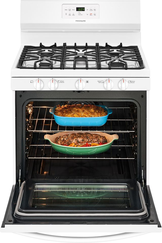 Frigidaire® 30" Free Standing Gas Range-White-1