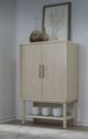 Modus Furniture Zinnia White Sand Bar Cabinet-1
