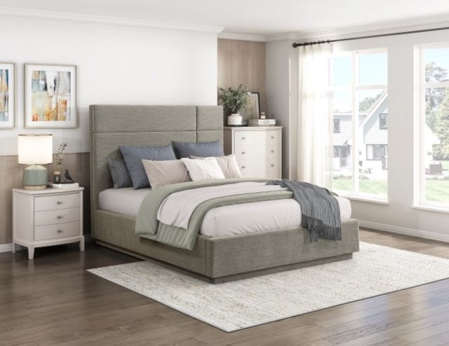 Homelegance® Paola Forest Green Queen Panel Bed-1