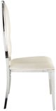 ACME Furniture Cyrene 2-Piece Antique White/Chrome Side Chair Set-3