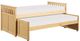 Mazin Furniture Bartly Natural Pine Twin/Twin Youth Captains Bed With Trundle-2
