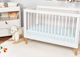 BEDGEAR® Hyper-Linen Performance® Baby Blue Fitted Crib Sheet-5