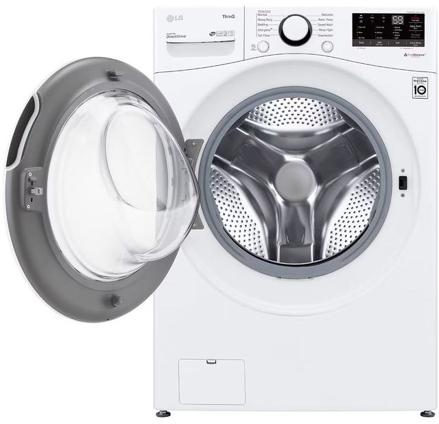 LG White Front Load Washer & Ventless Electric Dryer Laundry Pair-3