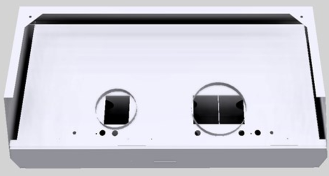Vent-A-Hood® Designer Series 48" White Wall Mounted Range Hood-2