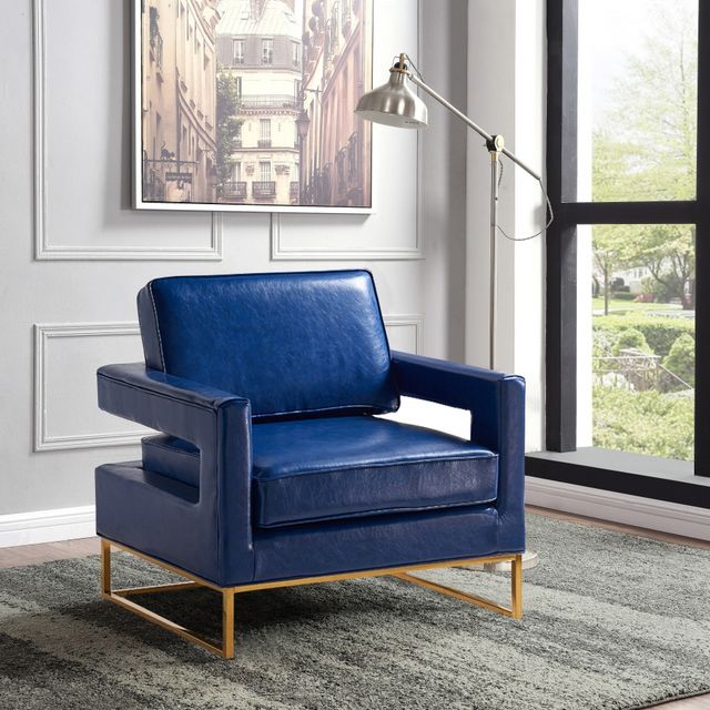 Meridian Furniture Amelia Navy Chair-1