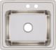 Elkay Lustertone® Classic Lustrous Satin 22" x 19-1/2" x 10-1/8" MR2-Hole Single Bowl Drop-In Sink-1