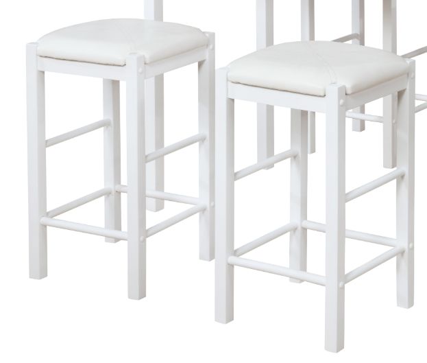 Linon Lancer 5-Piece White Tavern Set-1