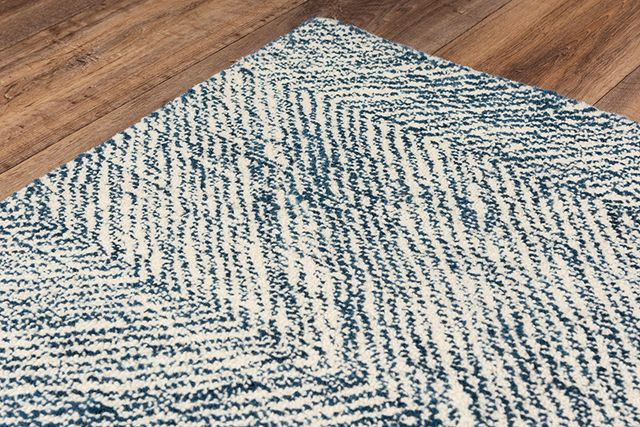 Rizzy Home Etchings Blue 5'x8' Rectangular Rug-2