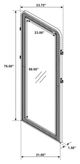 Coaster® Arini Black Full Length Standing Floor Mirror-2