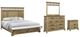 Bernards Bellamy Lane 4-Piece Caramel Queen Panel Bedroom Set-0