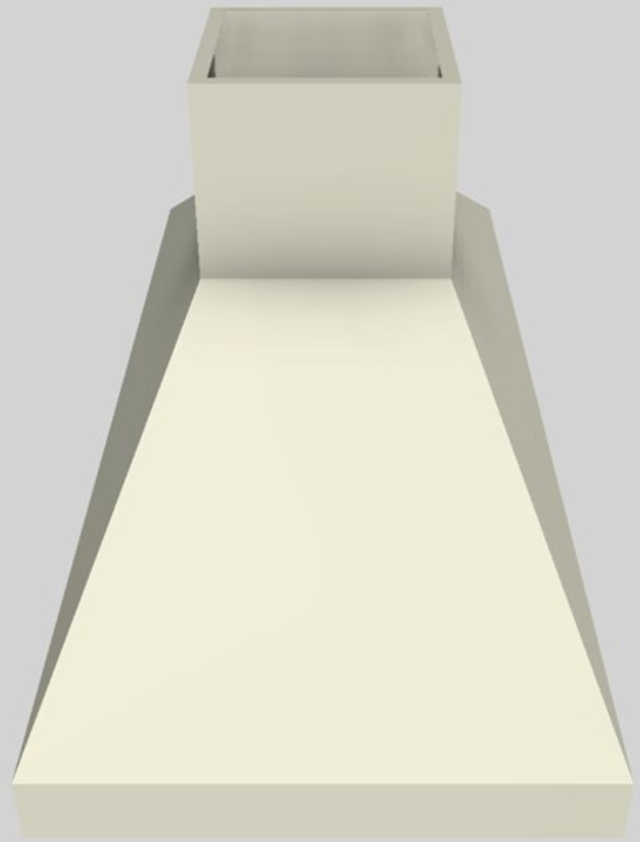 Vent-A-Hood® 66" Biscuit Euro-Style Island Range Hood-1