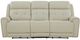 Liberty Furniture Carrington Baja Stone Leather Triple Zero Gravity Power Reclining Sofa-3