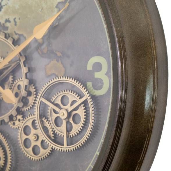 YHD Coffee World Gear Clock-4
