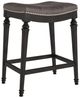 HH2 Home Vetrina Black/Brown Counter Stool-0