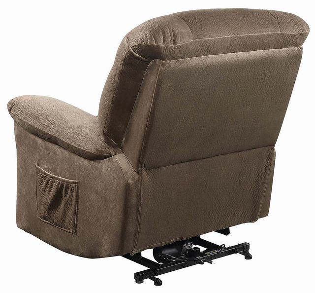 Coaster® Brown Sugar Upholstered Power Lift Recliner-1