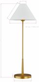 Forty West Nellie Gold Buffet Lamp-1
