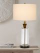 Cal® Lighting & Accessories Sherwood Glass/Dark Bronze Table Lamp-1