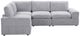 Primo International™ Momento Light Gray 4-Piece Modular Sofa-1