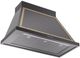Ilve® Nostalgie II Noblesse 40" Glossy Black Wall Mounted Range Hood with Brass Trim-1