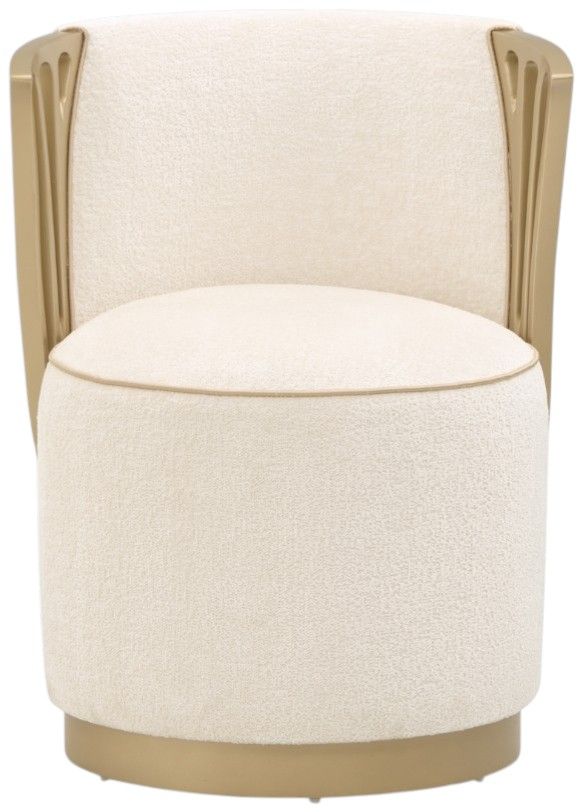 Michael Amini® La Terrazza Creamy Pearl Vanity Chair-1