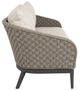 Sunset West Marbella Stone Gray Aluminum/Olefin Rope Outdoor Sofa with Echo Ash Cushion-2