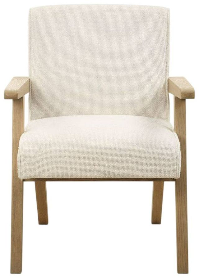 Uttermost® Blakely Oak/Snow Dining Arm Chair-3