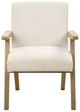 Uttermost® Blakely Oak/Snow Dining Arm Chair-3