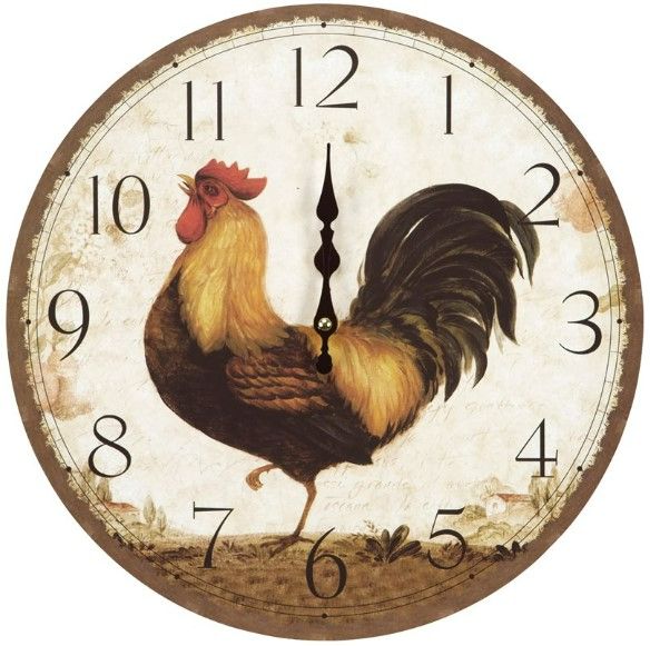 YHD Beige/Brown Circular Wooden Wall Clock-0