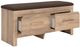 Signature Design by Ashley® Kinlanni Brown/Tan Upholstered Storage Bench-2
