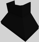 Vent-A-Hood® 48" Black Euro-Style Wall Mounted Range Hood-5
