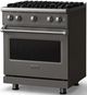 Viking® 5 Series 30" Damascus Gray Pro Style Gas (NG) Range with Polished Chrome Trim-2