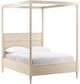 Dovetail Furniture Marcellina Whitewash Queen Poster Bed-0