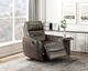 Homelegance® Cassian Dark Brown Manual Swivel Glider Recliner-1