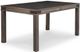 Handstone Customizable Chattanooga Heritage Platinum 54x84 Centre Leg Extension Dining Table with 4x12" Leaf's-0