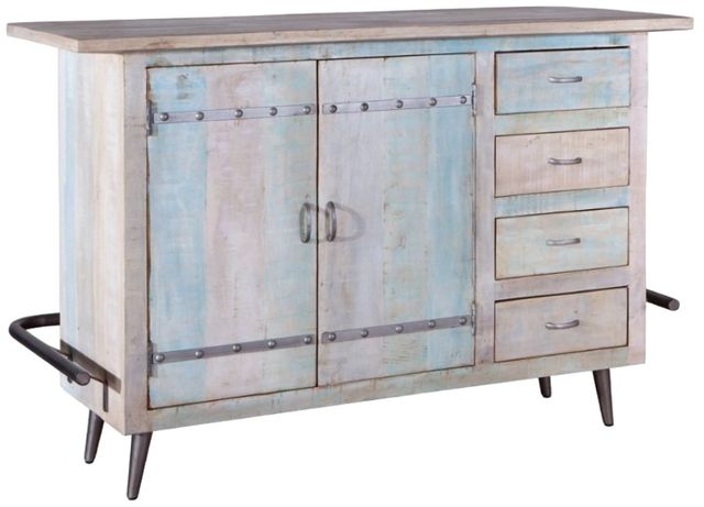 Home Trends & Design Ibiza Vintage Teal Bar -0
