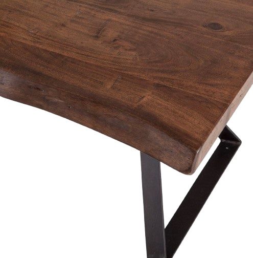 Home Trends & Design London Loft Antique Zinc/Walnut Coffee Table-3