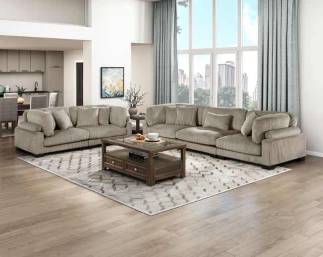 Homelegance® Traverse Taupe Loveseat-1