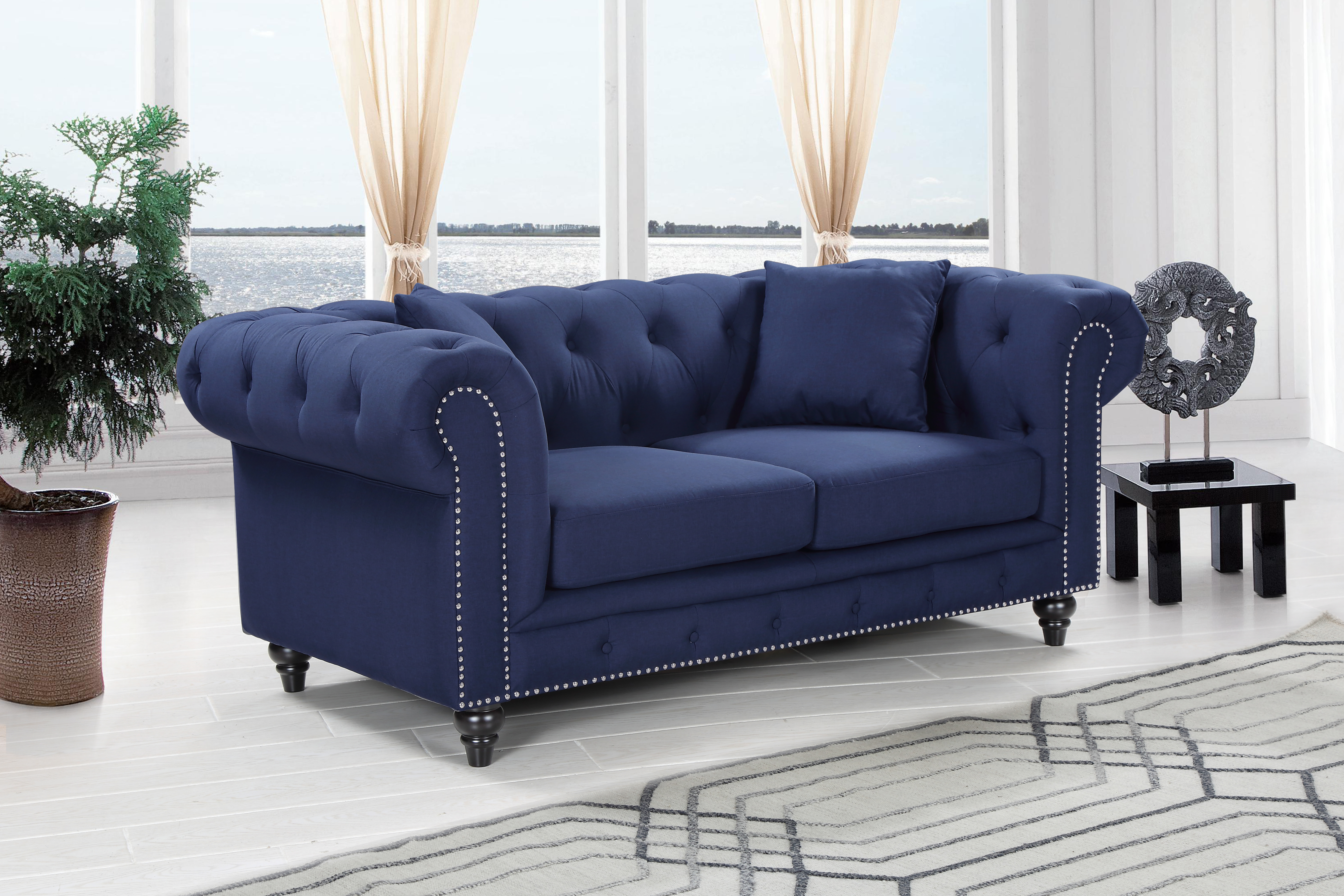 Meridian Furniture Chesterfield Loveseat