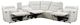 Homelegance® Salida 7-Piece White Modular Power Reclining Sectional with Power Headrests-4