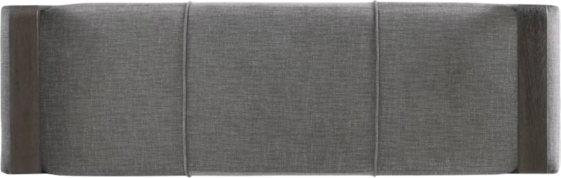 Hooker Furniture Curata Edward Graphite/Midnight Upholstered Bench - Thumbnail 3