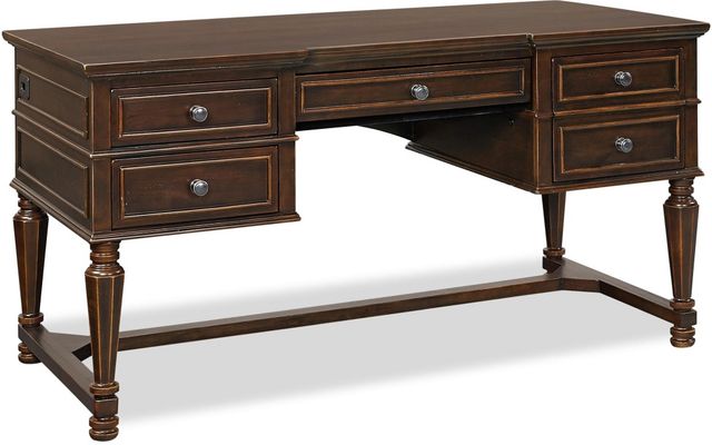 Aspenhome® Weston 60" Half-Ped DeskWeston Brown Ale 60" Half-Ped Desk-0