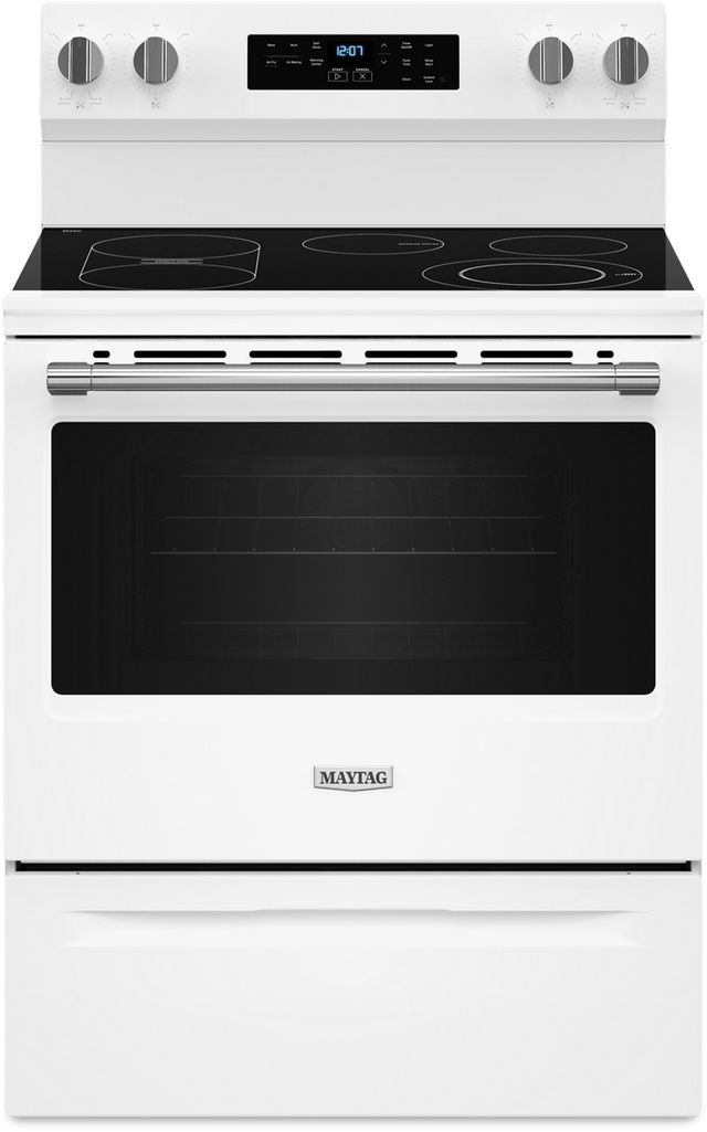 Maytag® 30" White Freestanding Electric Range with No Preheat Air Fry and Air Baking-0
