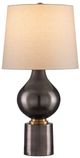 Currey & Company Tamerlane Black Nickel/Vintage Brass Table Lamp-1