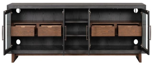 Flexsteel® Waterfall Deep Ebony Large Entertainment Base -3