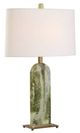 Uttermost® Moorea Green Marble Table Lamp with Antique Brass Accent-0