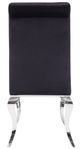 ACME Furniture Fabiola 2-Piece Black/Stainless Steel Side Chair Set-4