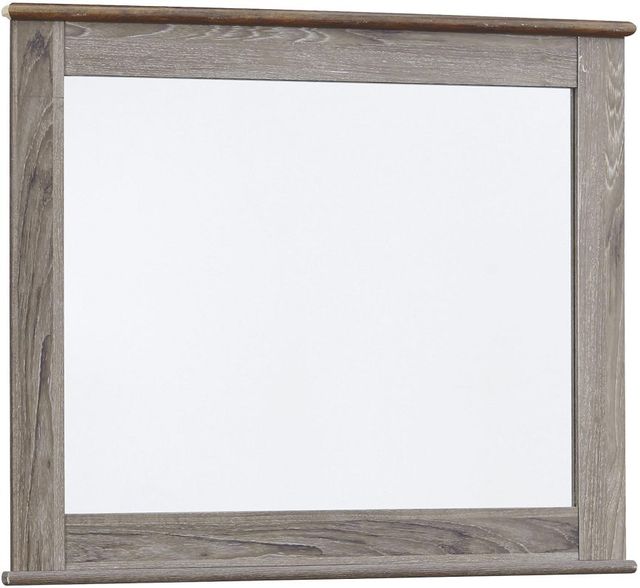 Signature Design by Ashley® Zelen 5-Piece Warm Gray Queen/Full Panel Headboard Bed Set-3